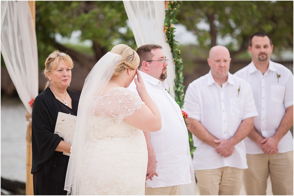 Key Largo Beach Coral and Gold Wedding_0136