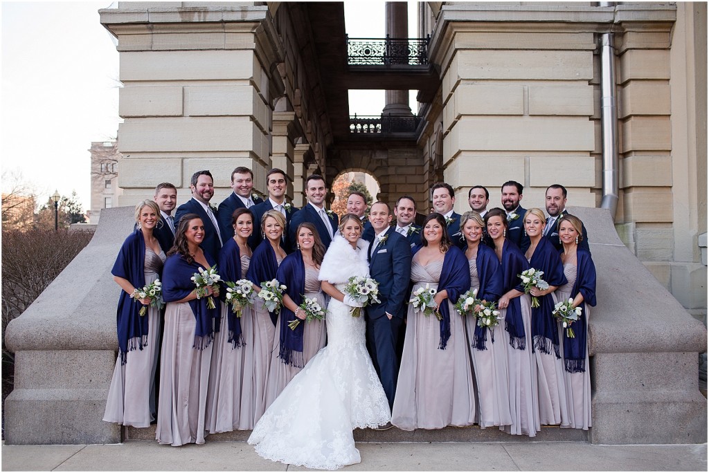 Silver and Navy Illinois Winter Wedding_0093