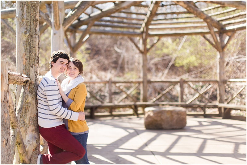 Early Spring Park Flowers Engagement Session_0034