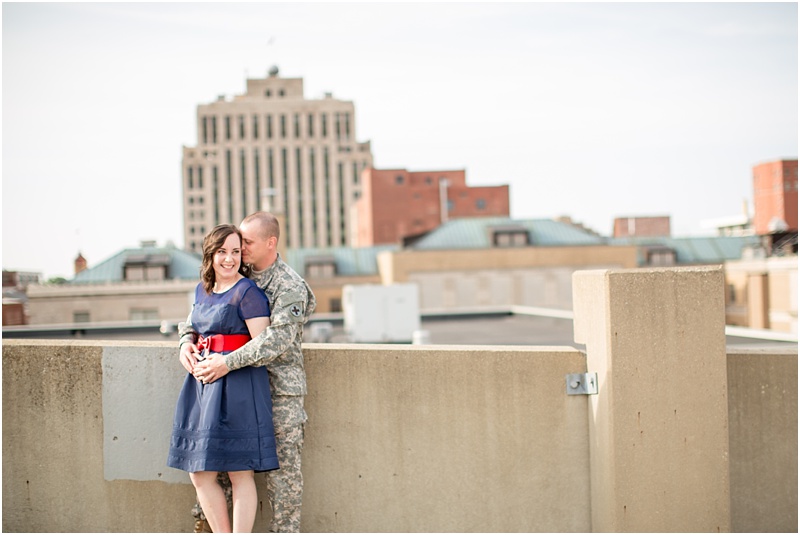 Downtown Springfield Blush and Navy Engagement Session_0008