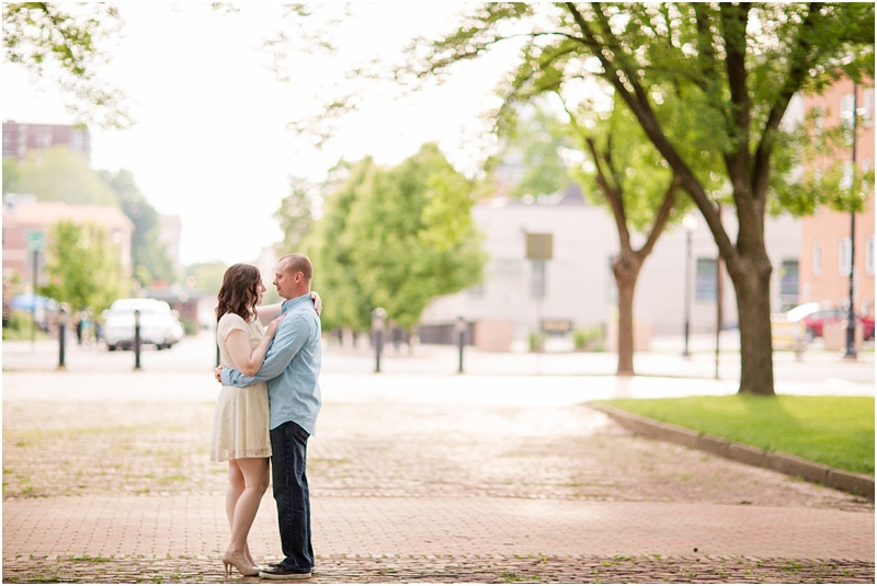 Downtown Springfield Blush and Navy Engagement Session_0025