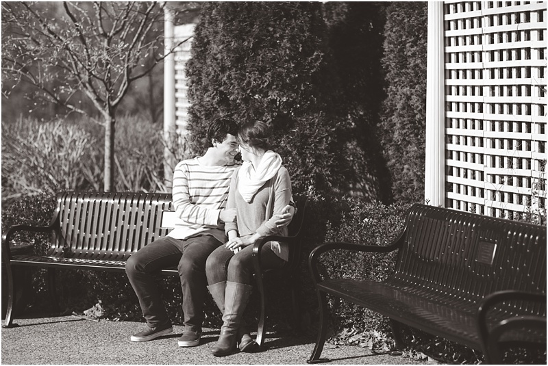 Early Spring Park Flowers Engagement Session_0003