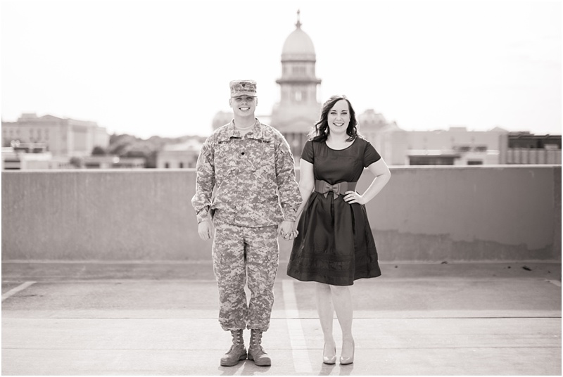 Downtown Springfield Blush and Navy Engagement Session_0009