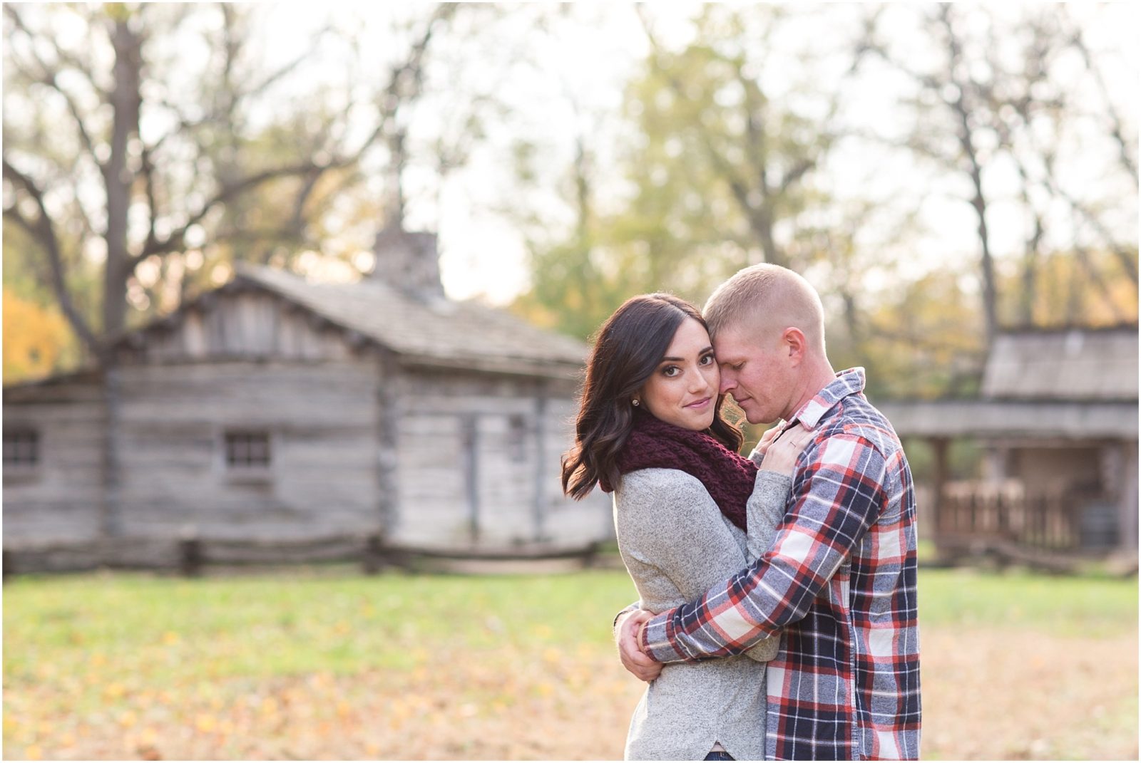 Illinois Fall Country Farm Engagement Session Jill Gum Photography